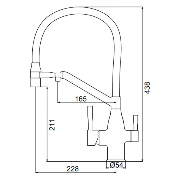 Kombi slavina FRAP F4397-9 
