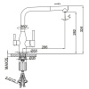 Kombi slavina FRAP F4396-36
